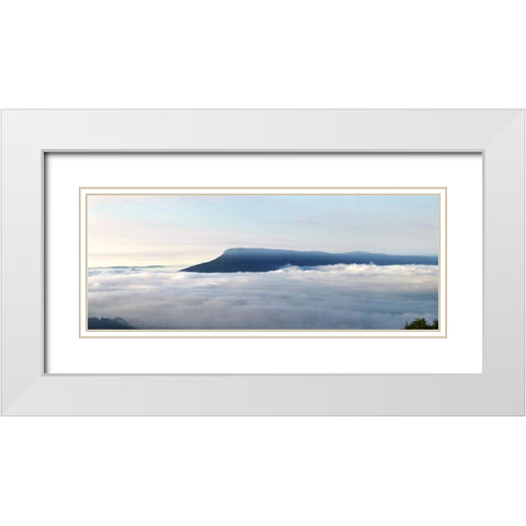 Above The Clouds Pano White Modern Wood Framed Art Print with Double Matting by Lee, Rachel