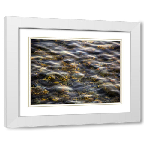 Abstract 16 White Modern Wood Framed Art Print with Double Matting by Lee, Rachel