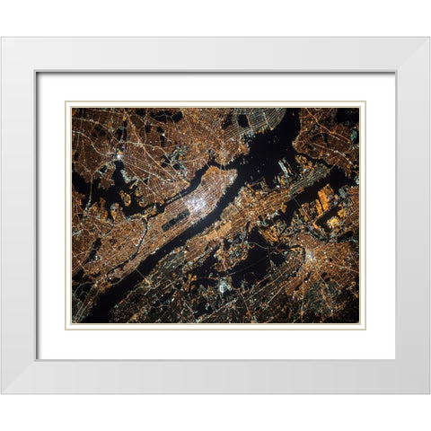 Aerial 1 White Modern Wood Framed Art Print with Double Matting by Lee, Rachel