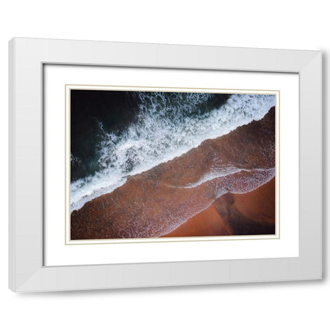 Aerial 10 White Modern Wood Framed Art Print with Double Matting by Lee, Rachel