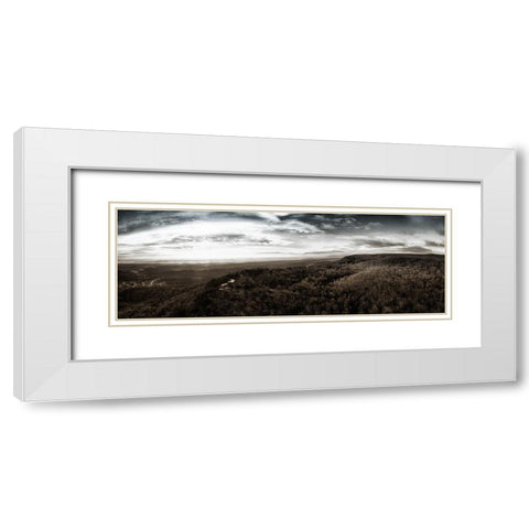 Aerial 5 White Modern Wood Framed Art Print with Double Matting by Lee, Rachel