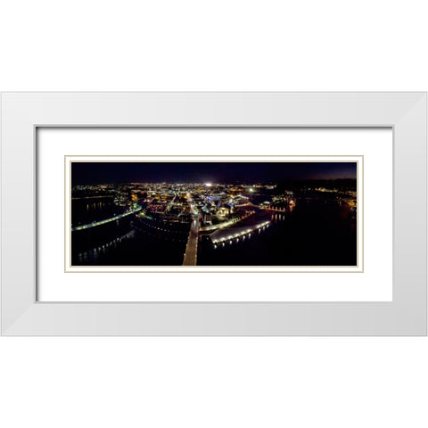 Aerial 9 White Modern Wood Framed Art Print with Double Matting by Lee, Rachel