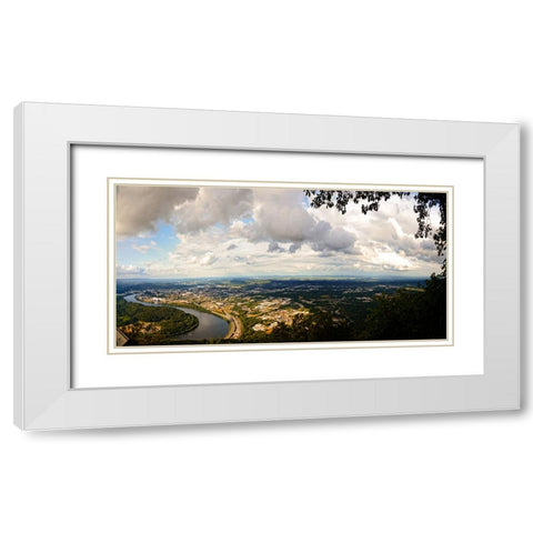 Afternoon Cruise White Modern Wood Framed Art Print with Double Matting by Lee, Rachel
