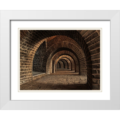 Architectural 1 White Modern Wood Framed Art Print with Double Matting by Lee, Rachel