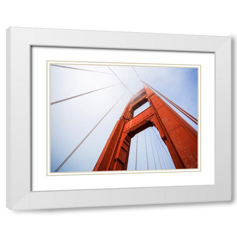 Architectural 6 White Modern Wood Framed Art Print with Double Matting by Lee, Rachel