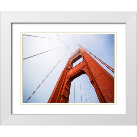 Architectural 6 White Modern Wood Framed Art Print with Double Matting by Lee, Rachel