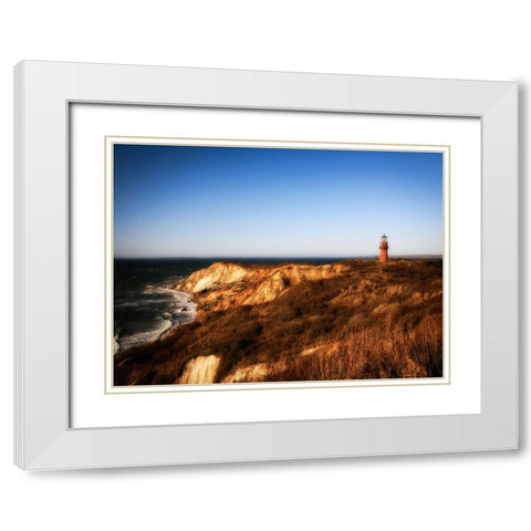 Beach 11 White Modern Wood Framed Art Print with Double Matting by Lee, Rachel