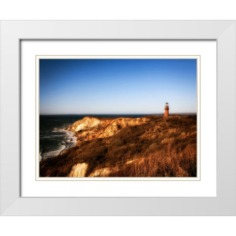 Beach 11 White Modern Wood Framed Art Print with Double Matting by Lee, Rachel