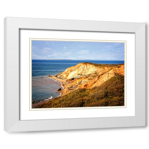 Beach 19 White Modern Wood Framed Art Print with Double Matting by Lee, Rachel