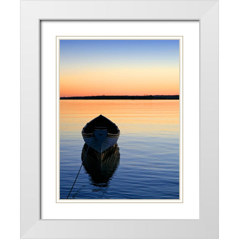 Beach 8 White Modern Wood Framed Art Print with Double Matting by Lee, Rachel