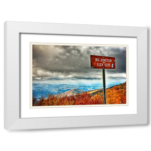 Big Junction White Modern Wood Framed Art Print with Double Matting by Lee, Rachel