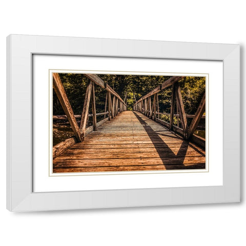 Bridge 3 White Modern Wood Framed Art Print with Double Matting by Lee, Rachel