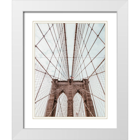 Bridge 4 White Modern Wood Framed Art Print with Double Matting by Lee, Rachel