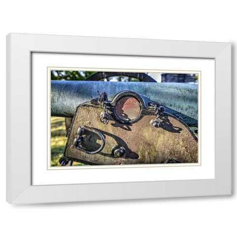 Cannon Detail White Modern Wood Framed Art Print with Double Matting by Lee, Rachel