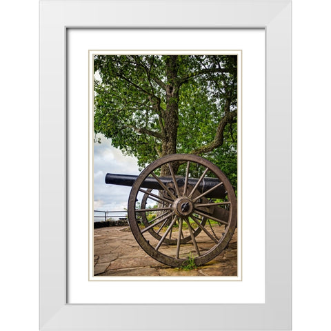 Cannon View 5 White Modern Wood Framed Art Print with Double Matting by Lee, Rachel
