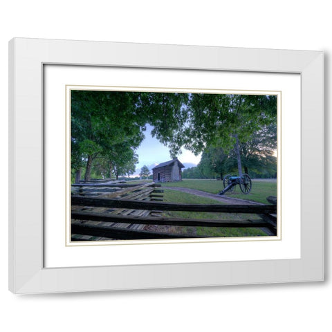 Chickamauga 1 White Modern Wood Framed Art Print with Double Matting by Lee, Rachel
