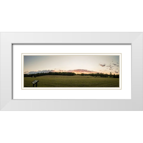 Chickamauga 14 White Modern Wood Framed Art Print with Double Matting by Lee, Rachel