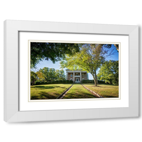 Chickamauga 19 White Modern Wood Framed Art Print with Double Matting by Lee, Rachel
