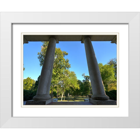 Chickamauga 20 White Modern Wood Framed Art Print with Double Matting by Lee, Rachel