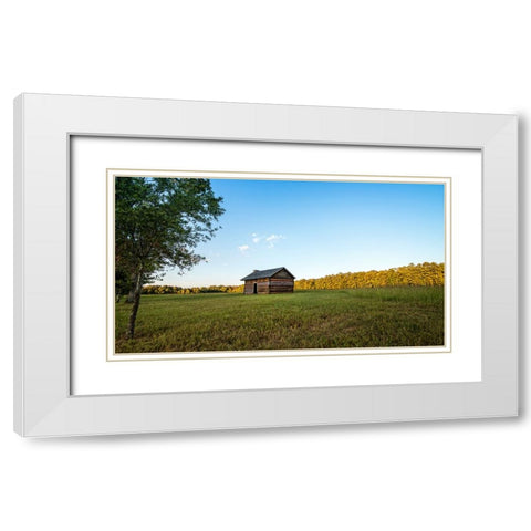 Chickamauga 3 White Modern Wood Framed Art Print with Double Matting by Lee, Rachel