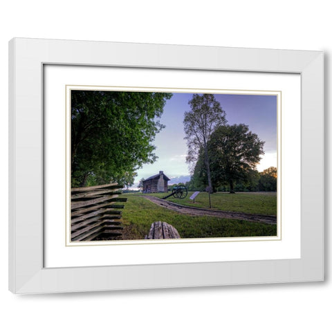 Chickamauga 4 White Modern Wood Framed Art Print with Double Matting by Lee, Rachel