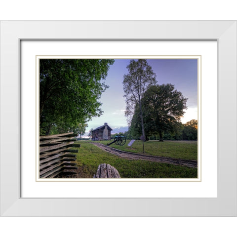 Chickamauga 4 White Modern Wood Framed Art Print with Double Matting by Lee, Rachel