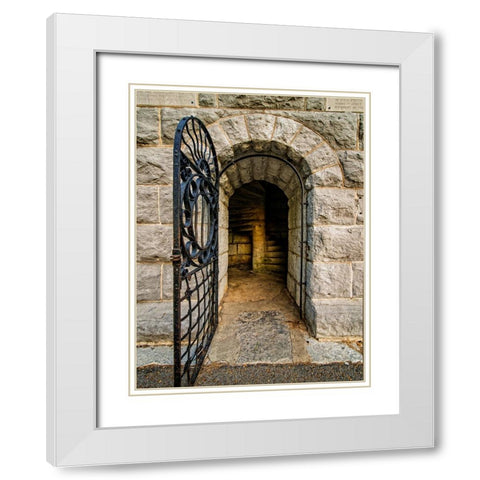 Chickamauga 9 White Modern Wood Framed Art Print with Double Matting by Lee, Rachel