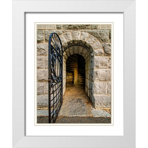 Chickamauga 9 White Modern Wood Framed Art Print with Double Matting by Lee, Rachel