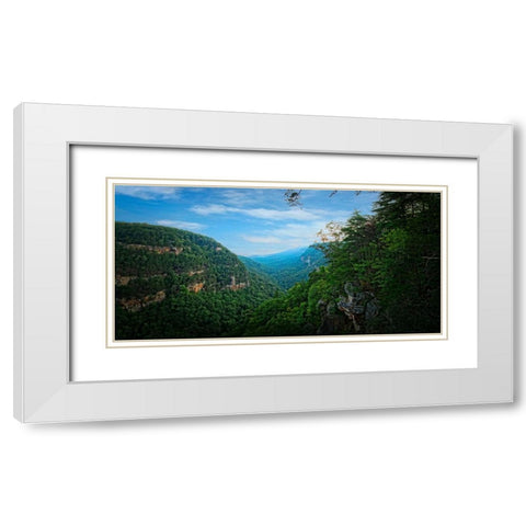 Cloudland Canyon White Modern Wood Framed Art Print with Double Matting by Lee, Rachel