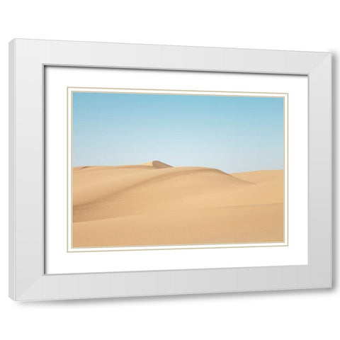 Desert 4 White Modern Wood Framed Art Print with Double Matting by Lee, Rachel