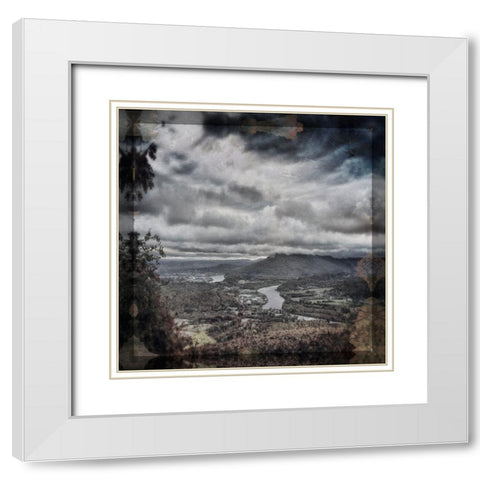 Fall View to Lookout DG Type White Modern Wood Framed Art Print with Double Matting by Lee, Rachel