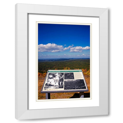 Fire on the Mountain White Modern Wood Framed Art Print with Double Matting by Lee, Rachel