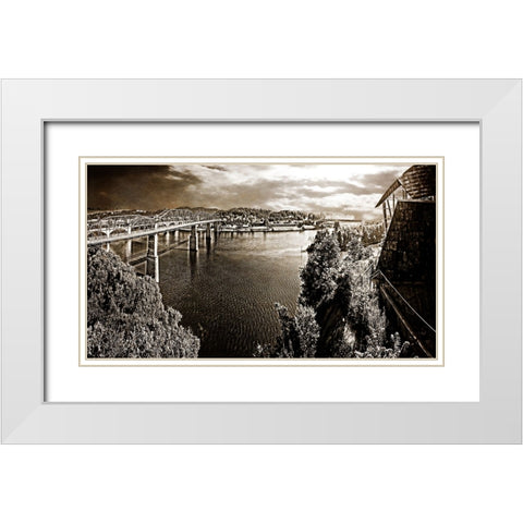 From Hunter North Pano Sepia White Modern Wood Framed Art Print with Double Matting by Lee, Rachel