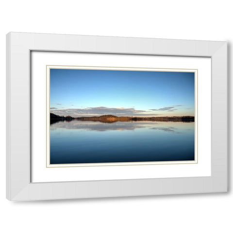 Hiwassee Refuge 1 White Modern Wood Framed Art Print with Double Matting by Lee, Rachel