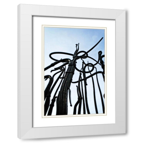 Hunter Iron White Modern Wood Framed Art Print with Double Matting by Lee, Rachel