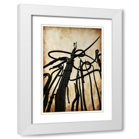 Hunter Iron Textured White Modern Wood Framed Art Print with Double Matting by Lee, Rachel