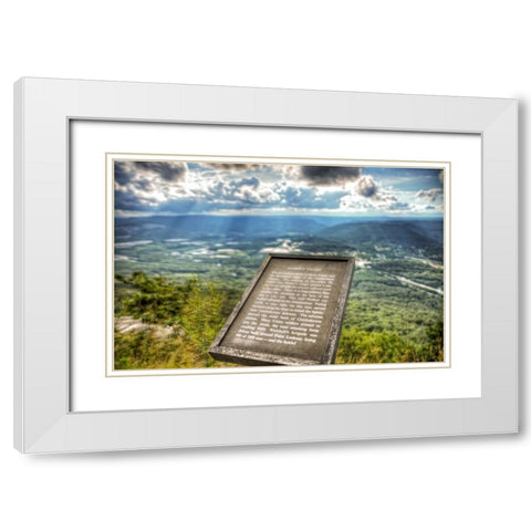 Lookout Valley Plaque White Modern Wood Framed Art Print with Double Matting by Lee, Rachel