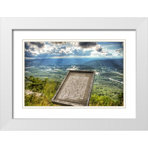 Lookout Valley Plaque White Modern Wood Framed Art Print with Double Matting by Lee, Rachel