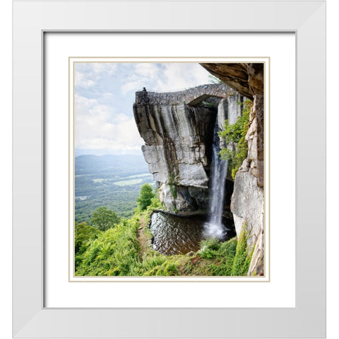 Lovers Leap White Modern Wood Framed Art Print with Double Matting by Lee, Rachel