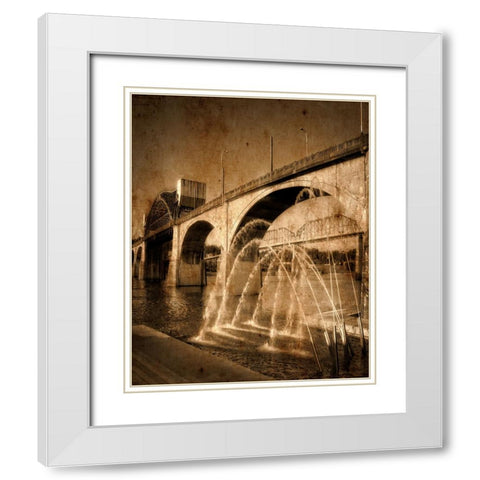 Market and Canons Textured White Modern Wood Framed Art Print with Double Matting by Lee, Rachel