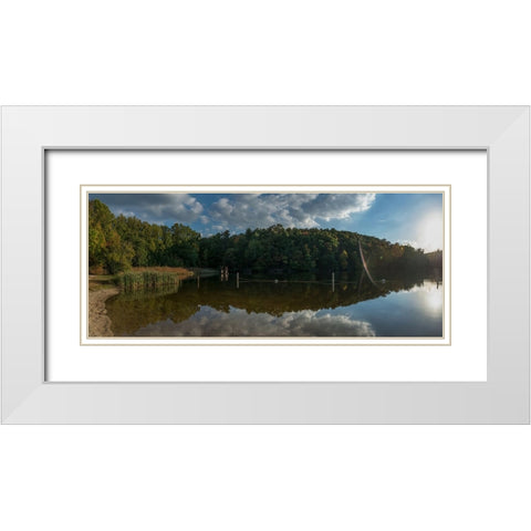 Mountain Getaway White Modern Wood Framed Art Print with Double Matting by Lee, Rachel