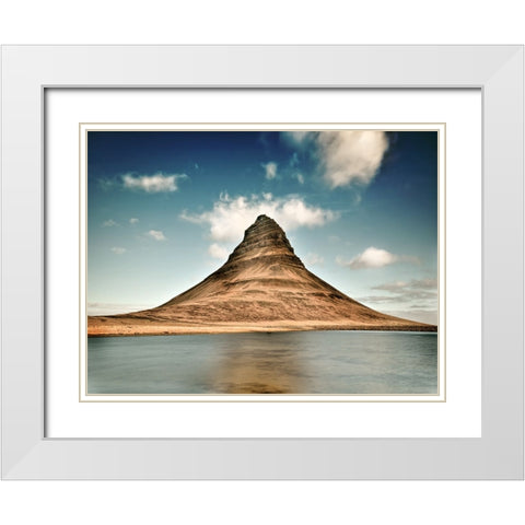 Mountain Lake 11 White Modern Wood Framed Art Print with Double Matting by Lee, Rachel