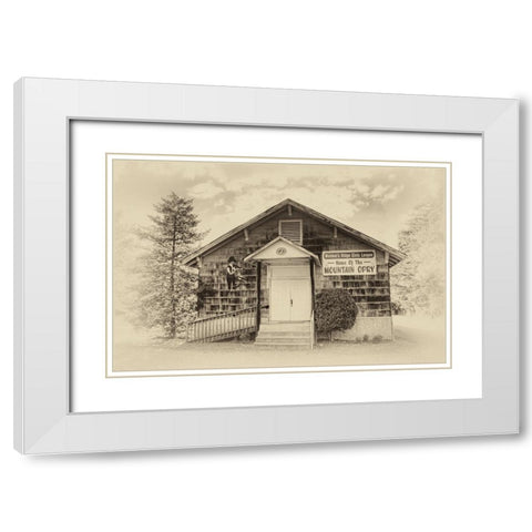 Mountain Opry Old White Modern Wood Framed Art Print with Double Matting by Lee, Rachel