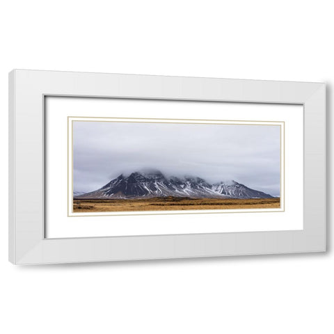 Mountain View 33 White Modern Wood Framed Art Print with Double Matting by Lee, Rachel