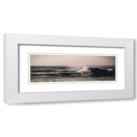 Ocean 8 White Modern Wood Framed Art Print with Double Matting by Lee, Rachel