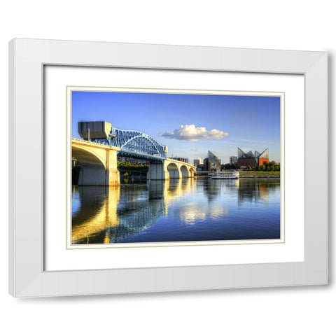 Paddle and Steam White Modern Wood Framed Art Print with Double Matting by Lee, Rachel
