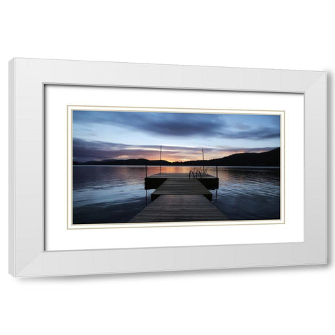 Pier 1 White Modern Wood Framed Art Print with Double Matting by Lee, Rachel