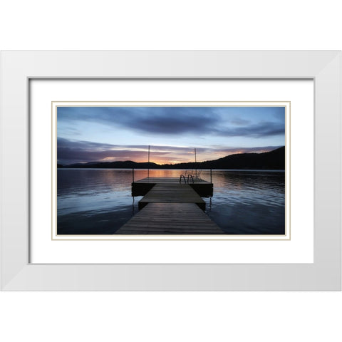Pier 1 White Modern Wood Framed Art Print with Double Matting by Lee, Rachel