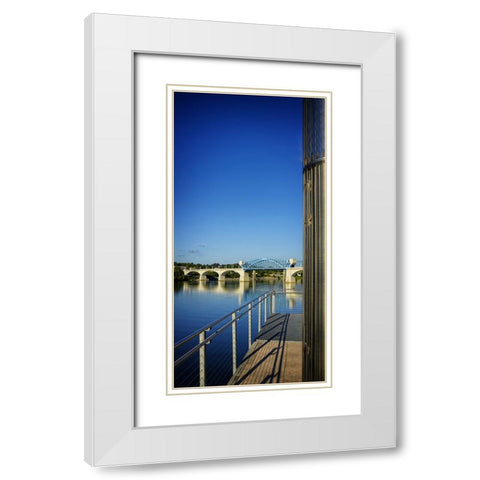 Pier to Market White Modern Wood Framed Art Print with Double Matting by Lee, Rachel