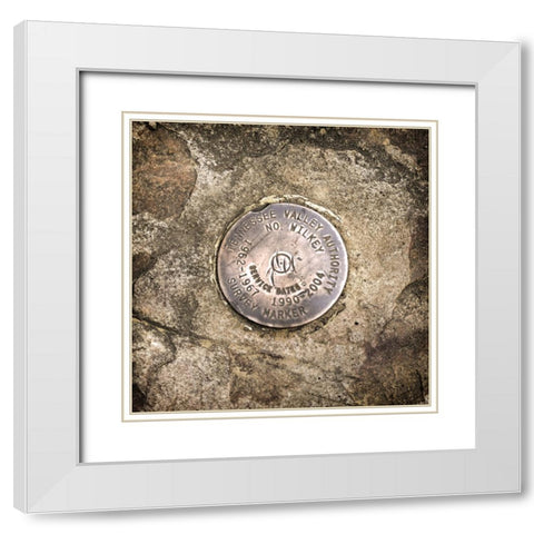 Plateau Marker White Modern Wood Framed Art Print with Double Matting by Lee, Rachel